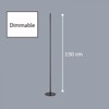 Inlight Led Epidapedio Fotistiko Metalliko Mavro Dimmable 24W 1900Lm/3000K 45012